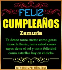 GIF Frases de Cumpleaños Zamuria